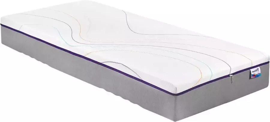 M line Wave by matras 90 x 210 cm Koudschuim matras Omkeerbaar matras hard & zacht Traagschuim matras 5 comfortzones Antisliplaag Afritsbare tijk en wasbaar tot 60 graden - Foto 2