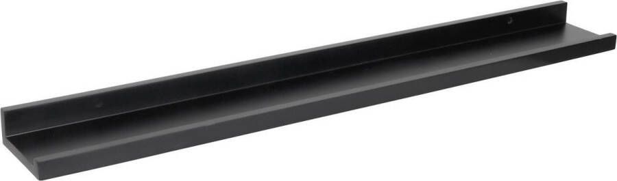 WDMT Zwevende fotoplank van ™ 77 x 10 x 4 cm Zwevende foto wandplank voor jouw favoriete foto's Zwart