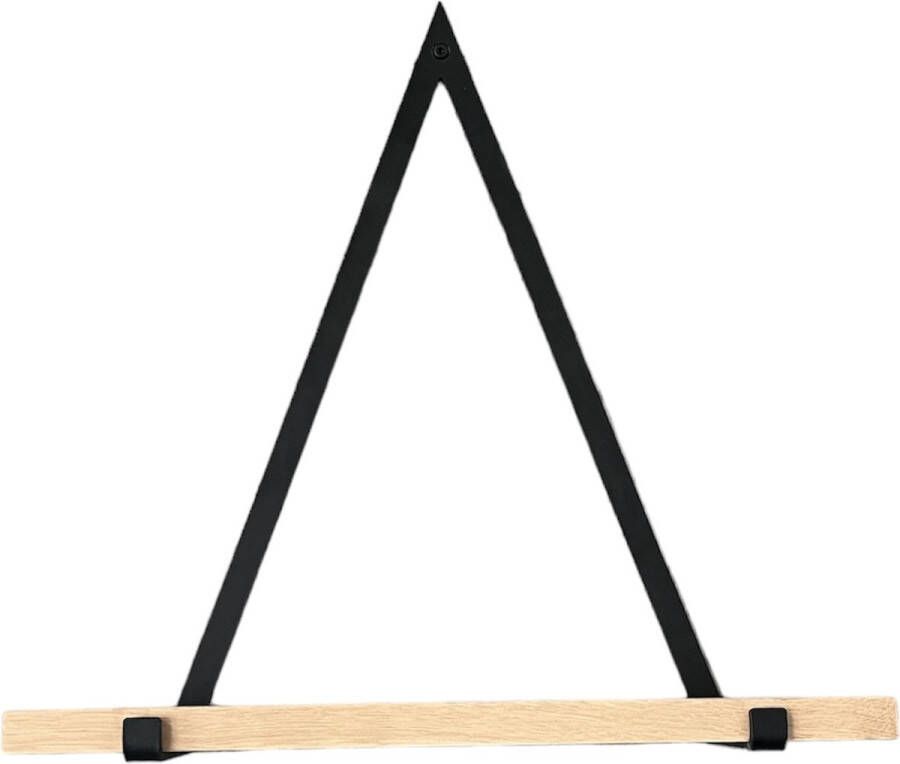 WDW-Furniture Wandmeubel Wandplank Eikenhout Zwevende wandplank Metaal