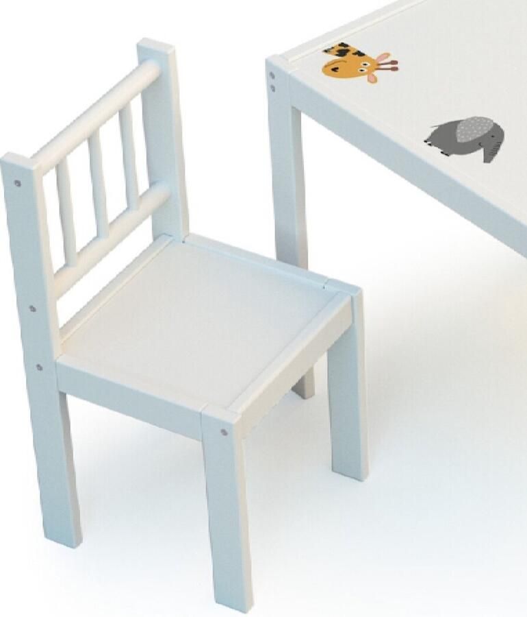 WEBABY Kinderstoel in hout Wit