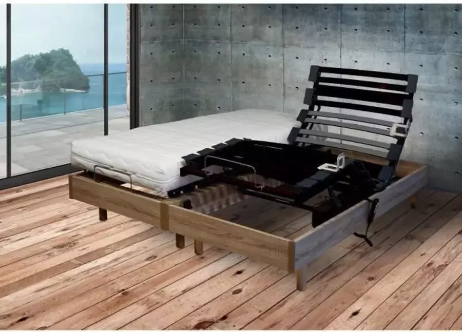 Webed Merida Ontspanning Set matras en boxspring 2x70x190cm Kers 14 cm Boerderij