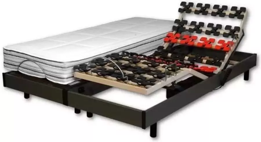 Webed Set matras + meer ontspanning 160 x 200 Latex 18 cm Middelhard en evenwichtig Grijs MALAGA