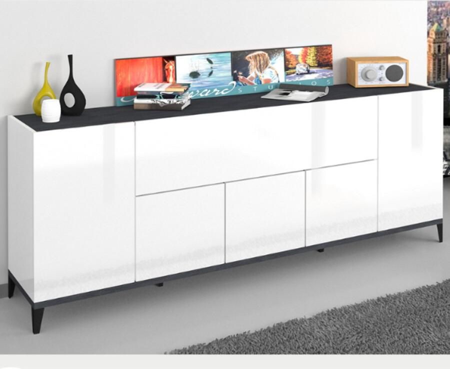 INOSIGN Dressoir SUNRISE Dressoir met 5 deuren en 1 klepdeur breedte 200 cm