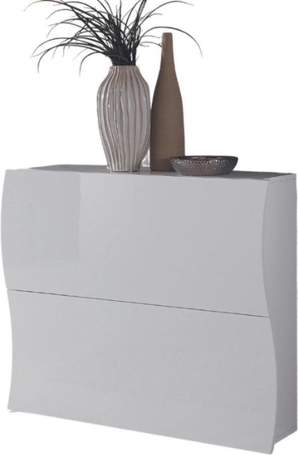 Webfurniture Schoenenkast Ronda 81 cm-hoogglans wit