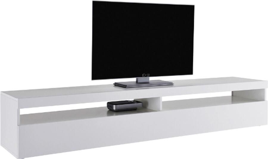 Webfurniture TV Meubel tv-meubel Burrata x 45 x 36 2 High Gloss White 200cm Wit; Hoogglans wit - Foto 2