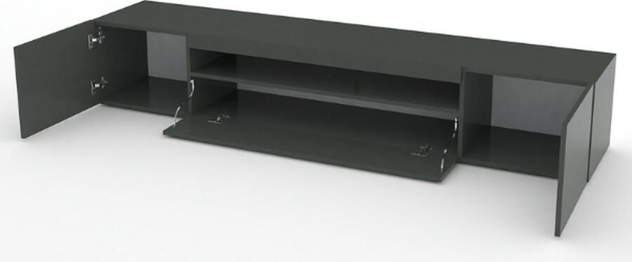 Webfurniture TV Meubel tv-meubel Cosmopolitan x 40 x 36 5 Antraciet 200cm Grijs - Foto 3