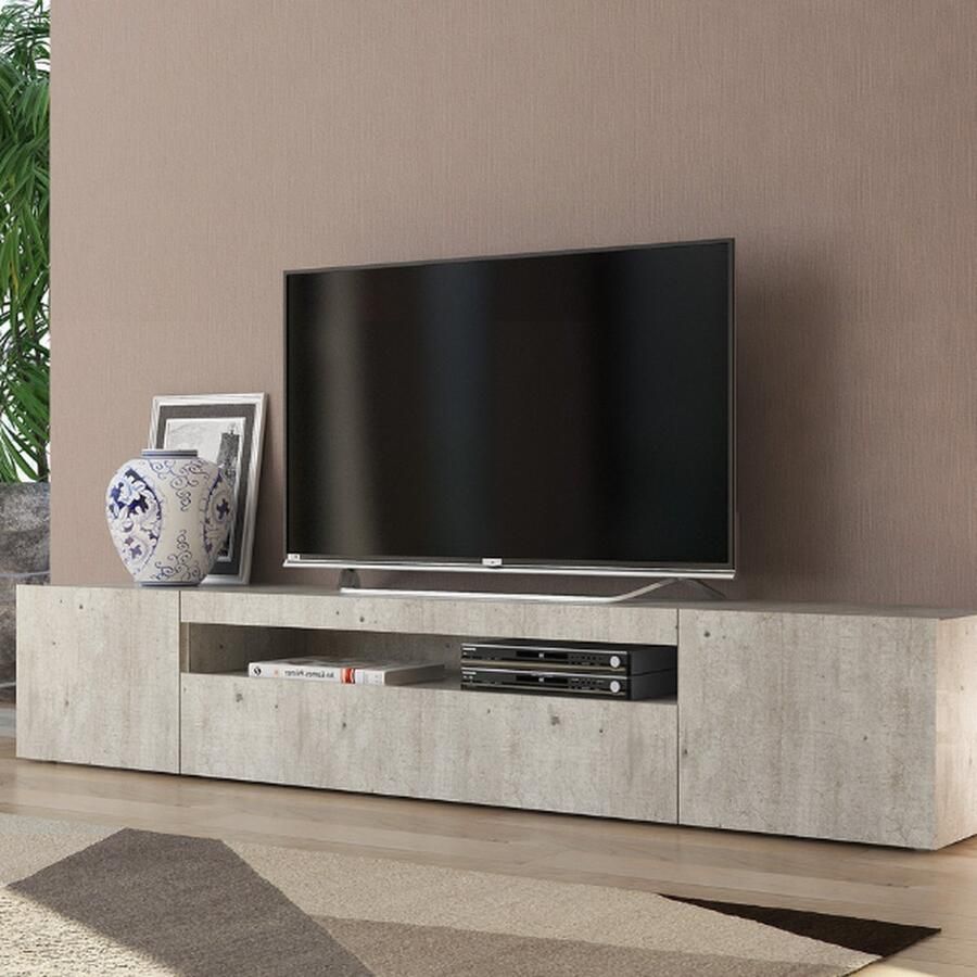 Webfurniture TV Meubel tv-meubel Cosmopolitan x 40 x 36 5 Betonkleurig 200cm Betonlook