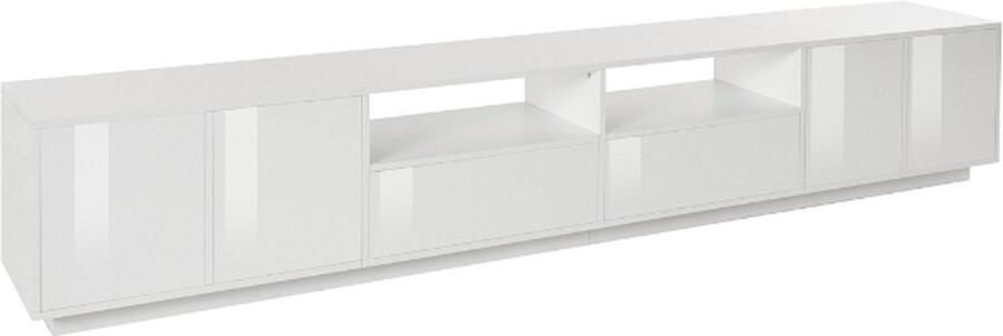 Webfurniture TV Meubel tv-meubel Orlando x 41 5 x 46 High Gloss White 260cm Wit; Hoogglans wit - Foto 2
