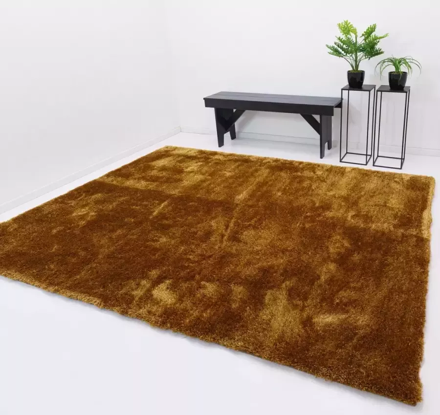 Webkarpet Vloerkleed Xilento Twinkle Mustard 170 x 230 cm