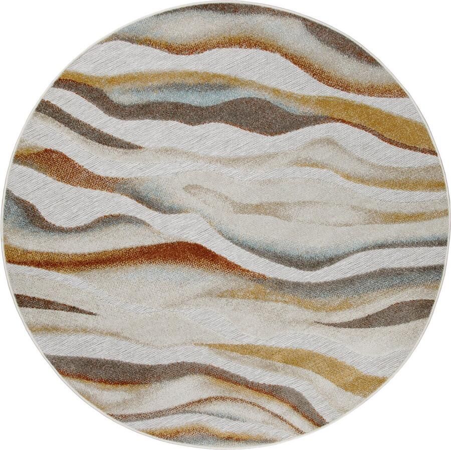 Wecon home Creek Vloerkleden Voor binnen & buiten beige geel rood 160x230