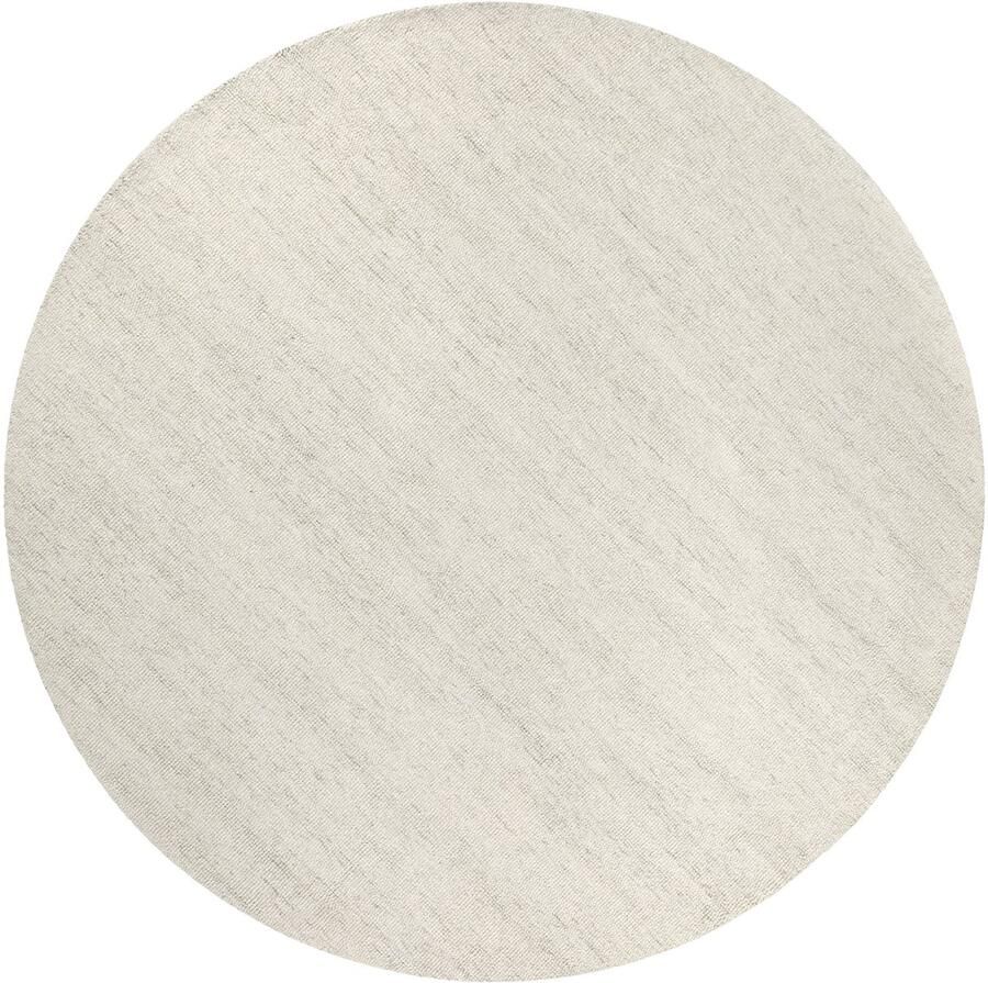 Wecon home Hamptons SIXTEEN Laagpolig vloerkleed 200 cm rond Ivoor gemêleerd