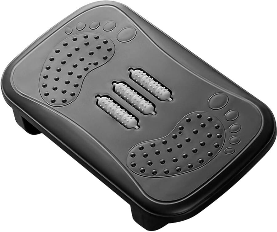Weiclianhp Voetensteun onder bureau voetensteun onder bureau met massagefunctie antislip voetensteun onder bureau verlicht been- knie- en rugpijn voor thuis op kantoor en op reis