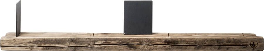 WELD & CO Reclaimed Wood 01 Wall Shelf Wandplank van gerecycled hout 100cm (M) Gips Holle wand