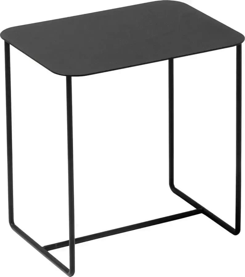WELD & CO – SOLID 02 Side Table – Rechthoekige zwart metalen bijzettafel – 30x40xH40cm