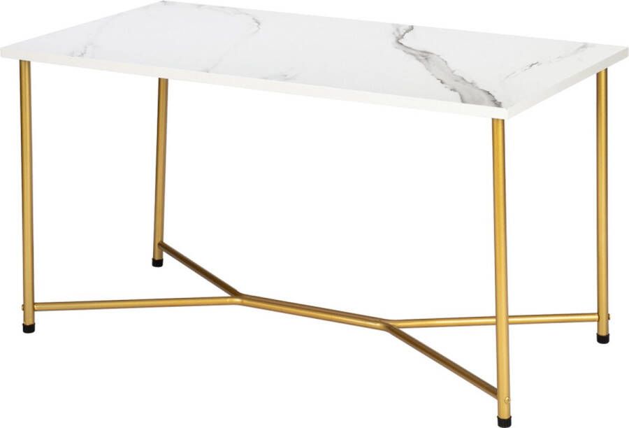 Wema sales marmerlook salontafel Ella wit goud