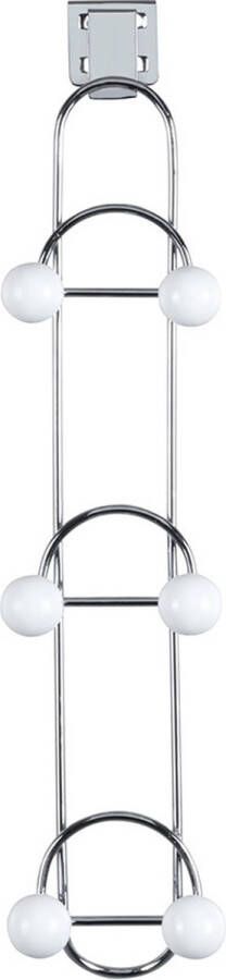 Wenko Deurrek tassenhouder 50459100 Ophangen zonder boren Geschikt voor opdekdeur Geschikt voor stompe deur