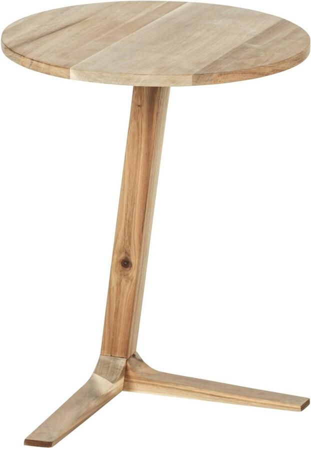 Wenko Bijzettafel Acina ØxH: 40x50 cm van acaciahout - Foto 3