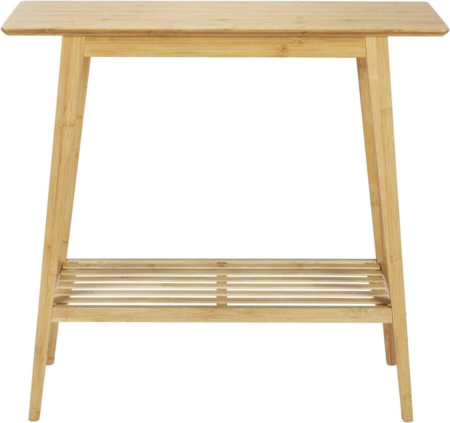 Wenko Console tafel van bamboe KONA met plank 80 x 76 x 30 cm