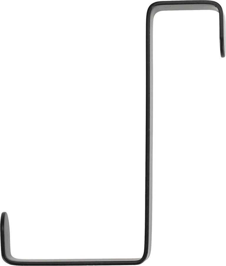 Wenko Deurhaken opdek en stompe deur zwart 4 stuks 23175100 Ophangen zonder boren Geschikt voor opdekdeur Geschikt voor stompe deur - Foto 2