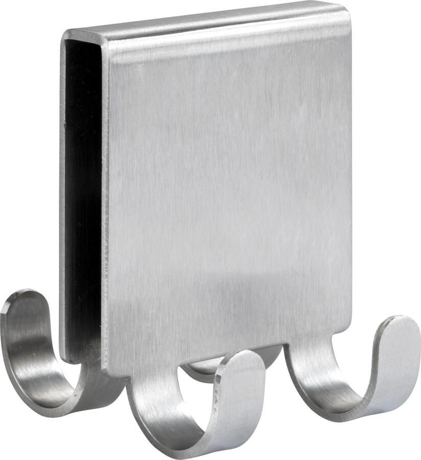 Wenko Dubbele Douchewandhaak Vieste Duo RVS Handdoekhouder Handdoekhaak Douchehaak