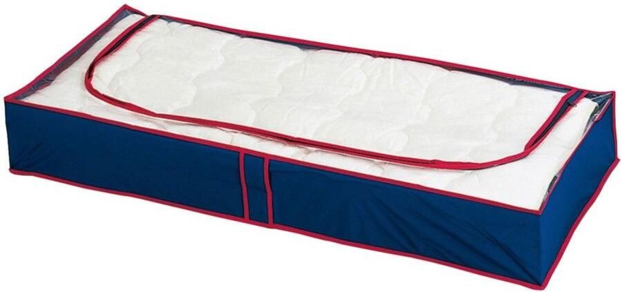 Maximex Onderbedlade Blauw rood Opbergdoos voor kleding ruimtebesparend bescherming tegen stof & motten (set 4 stuks) - Foto 2