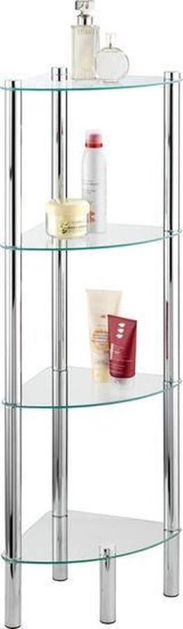 Wenko YAGO hoekbadplankje glas 4 niveaus - Foto 8