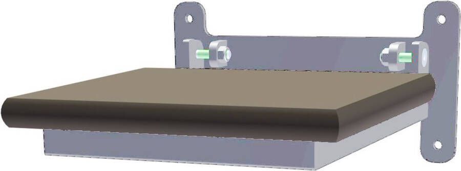 Wesjon Klapstoel klapzitting wandmontage lichtgrijs - Foto 2