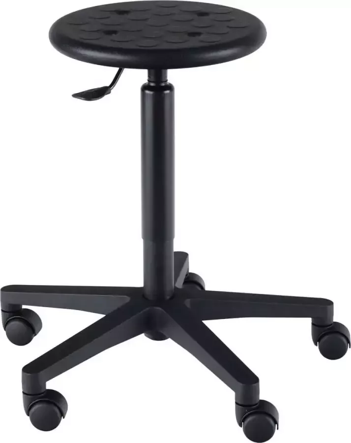 Wesjon PEB3025 eco Tabouret Kruk PUR zitting hoogte verstelbaar wielen