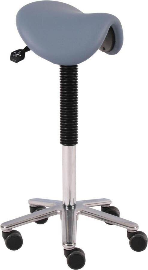 Wesjon Zadelkruk PEB080 naadloos gestoffeerd 44 kleuren kunstleder Amalfi-FIT makkelijk te reinigen stahulp kapperskruk