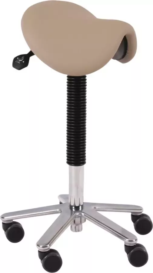 Wesjon Zadelkruk PEB080 naadloos gestoffeerd 44 kleuren kunstleder Amalfi-FIT makkelijk te reinigen stahulp kapperskruk - Foto 2