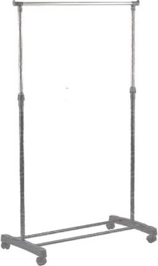 Westerhold Kledingrek – Verstelbaar & Verrijdbaar – max. 5kg – 80 x 43 x 90-165 cm – Zilver - Foto 2