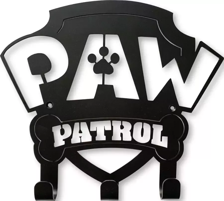 Weterings Techniek Paw Patrol Kinder Kapstok Staal Weterings 260mm 3 Haakjes Top Kwaliteit
