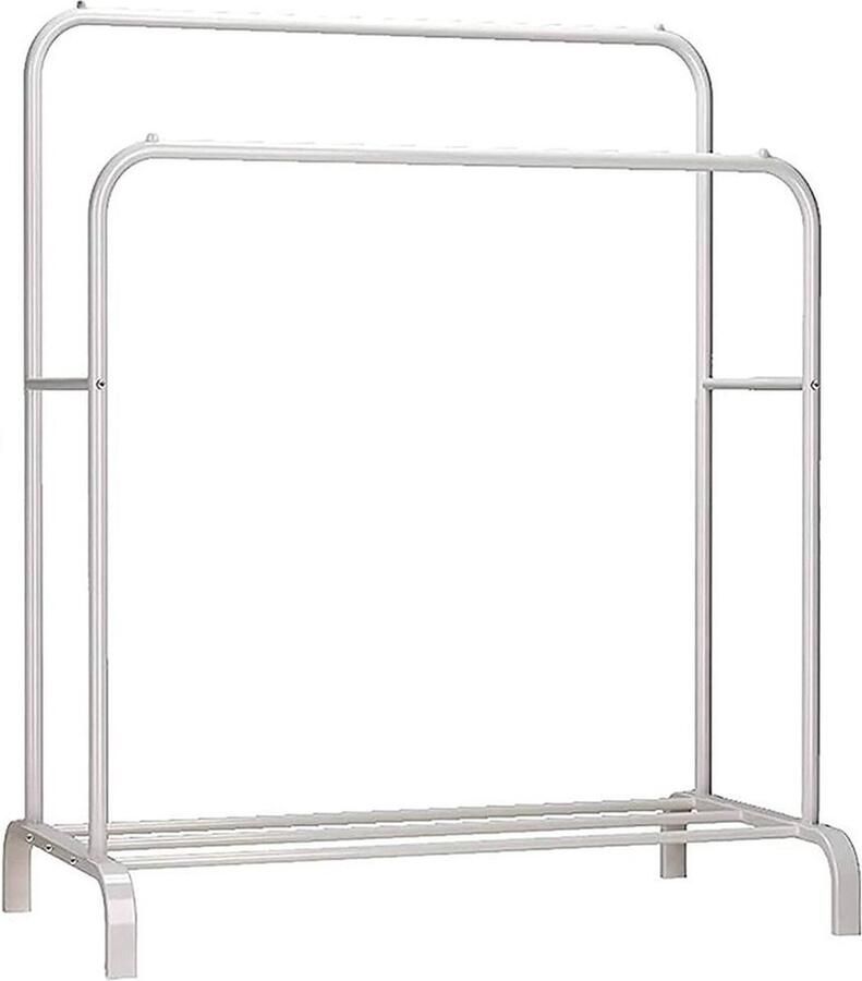 White-label Kledingrek Metaal Kledinghangers Dressboy Wit