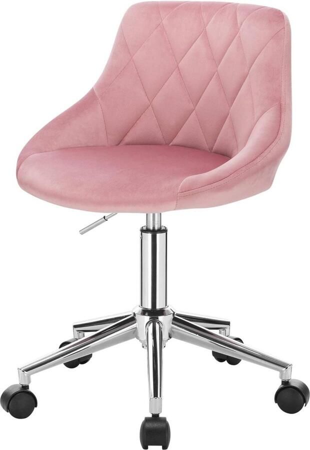 White-Label Make up Stoel Kaptafel Kruk Visagie Roze