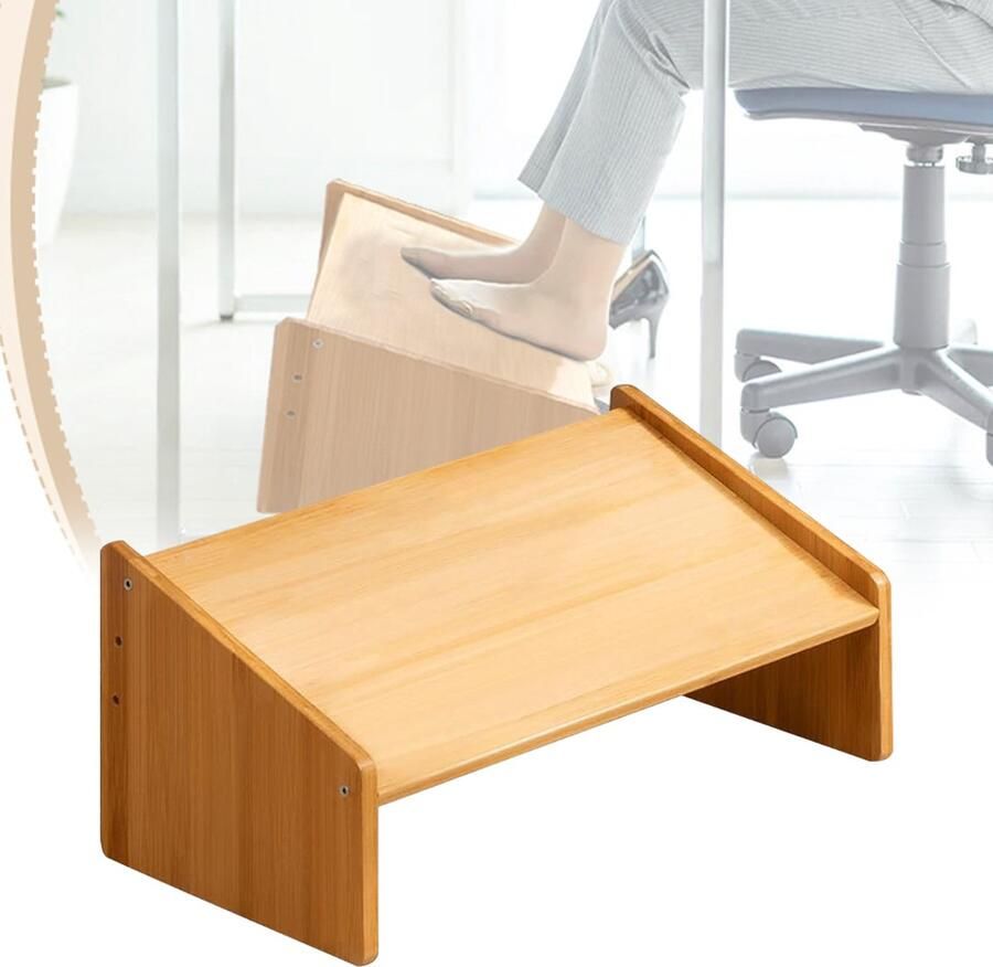 White-label Voetensteun Bureau Voetenbankje Bureau Voetenkussen Hout