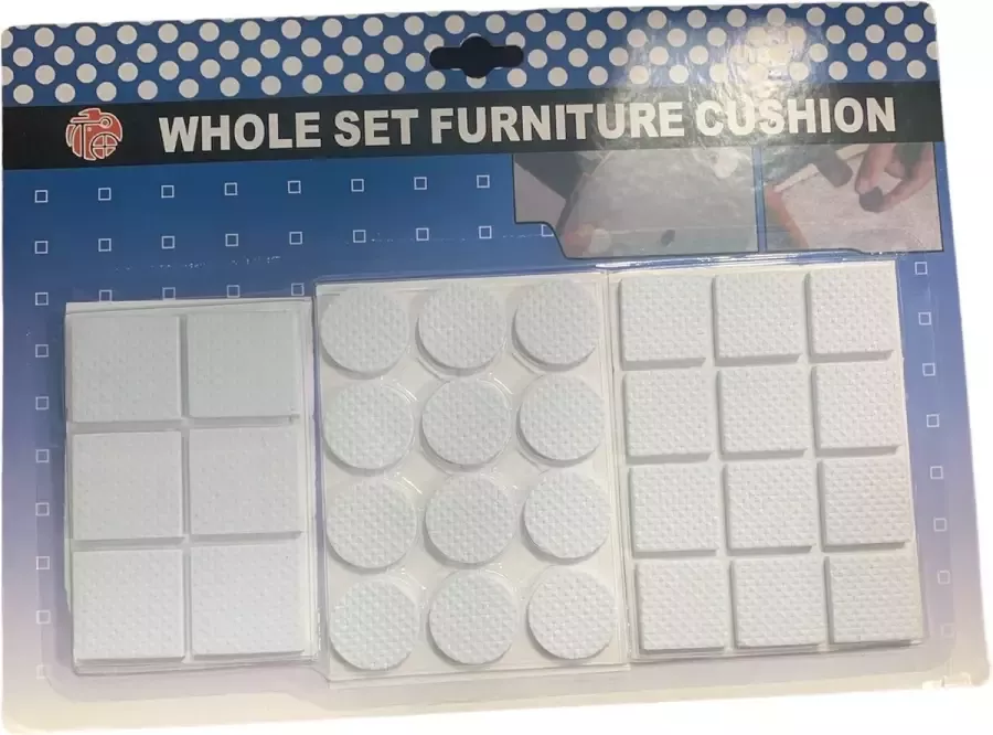 Whole Vilt plakkers in verschillende maten 30st