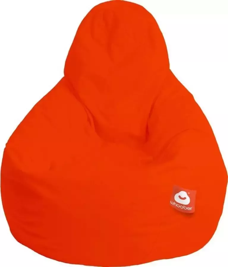 LC Zitzakken Whoober peervorm zitzak Barça outdoor donker oranje Wasbaar Voor binnen en buiten