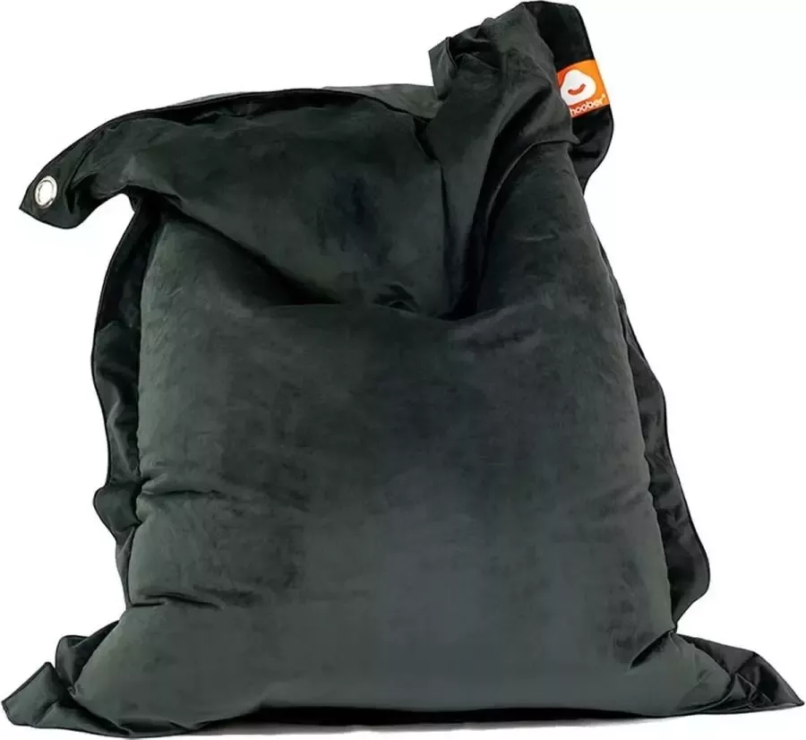 Whoober rechthoek zitzak St. Tropez M velvet antraciet Wasbaar Zacht en comfortabel