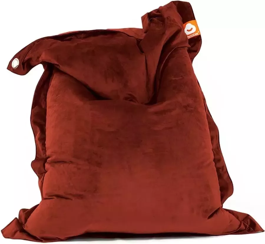 Whoober rechthoek zitzak St. Tropez M velvet bordeaux rood Wasbaar Zacht en comfortabel