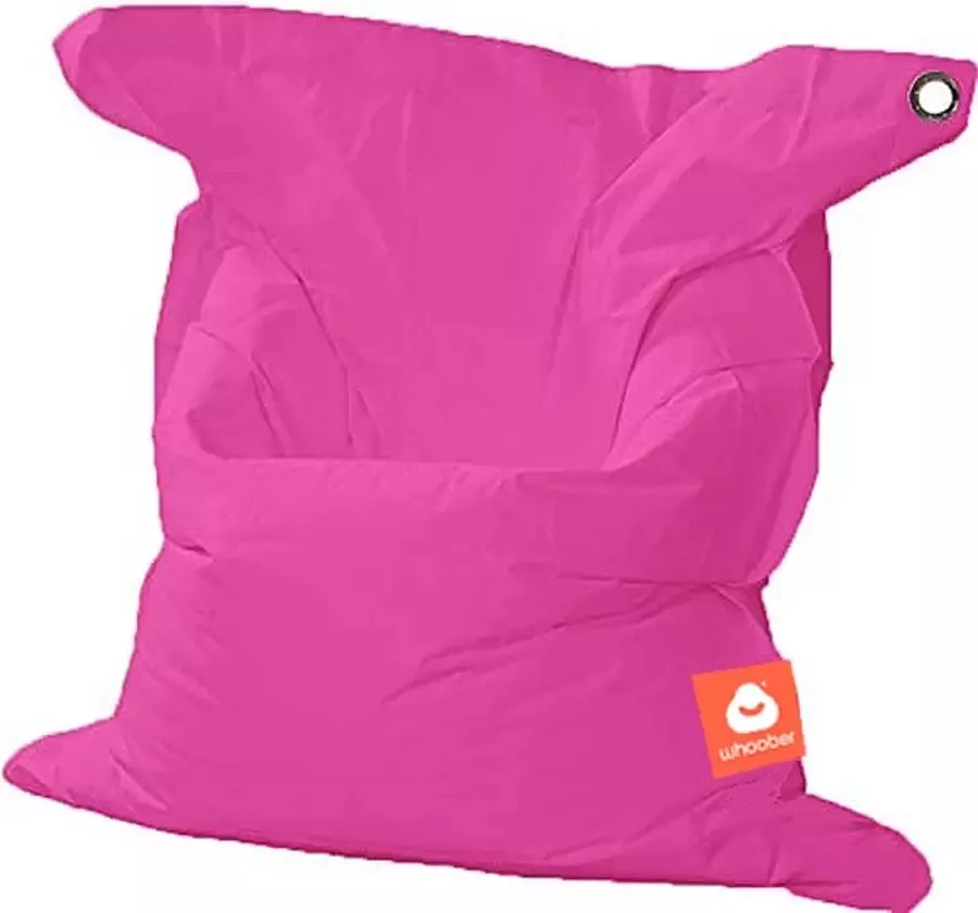 Whoober rechthoek zitzak St. Tropez XL outdoor fuchsia Wasbaar Voor binnen en buiten