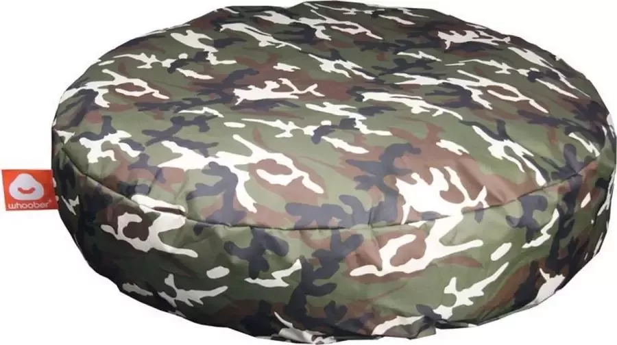 Whoober ronde zitzak Ibiza M outdoor camouflage Wasbaar Voor binnen en buiten