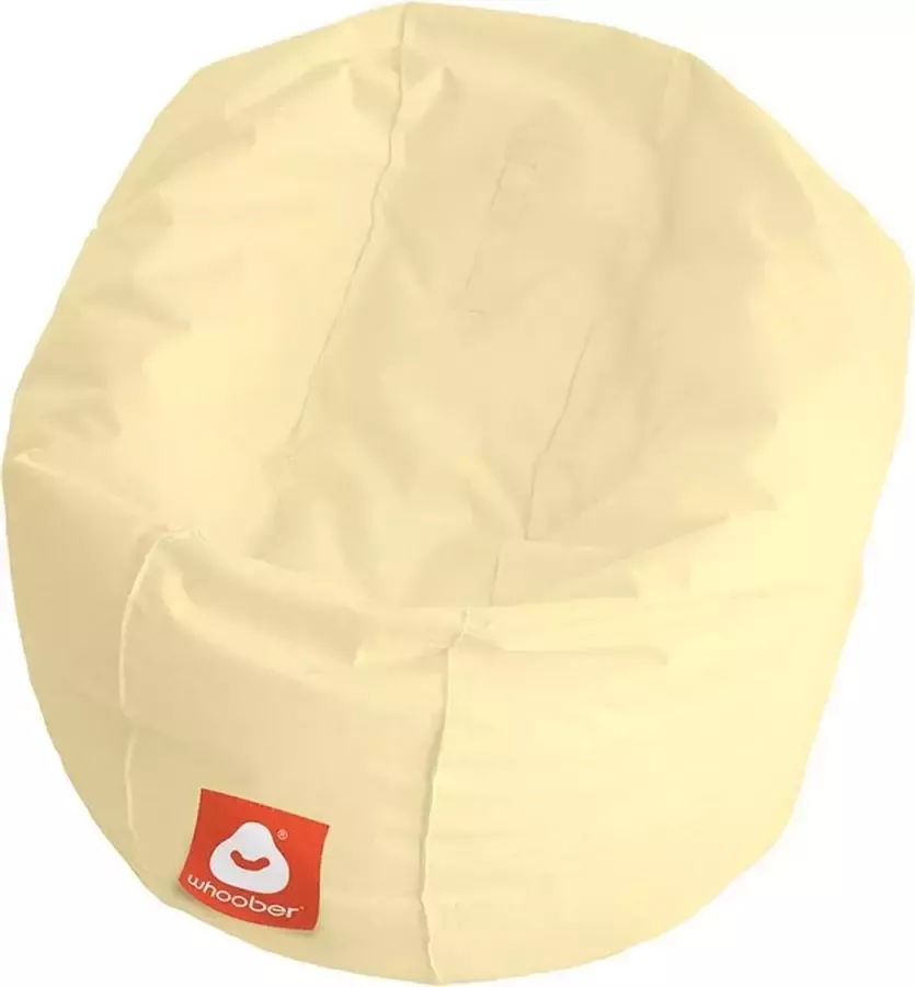 Whoober ronde zitzak Ibiza M outdoor crème Wasbaar Voor binnen en buiten
