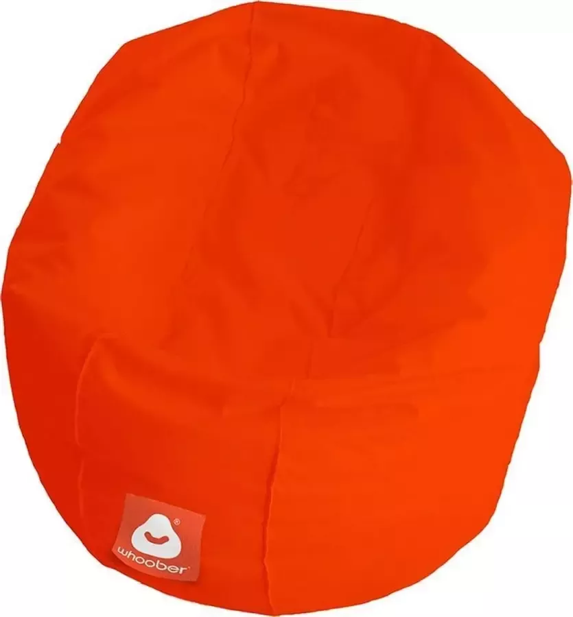 Whoober ronde zitzak Ibiza M outdoor donker oranje Wasbaar Voor binnen en buiten