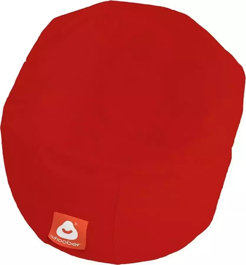Whoober ronde zitzak Ibiza M outdoor rood Wasbaar Voor binnen en buiten