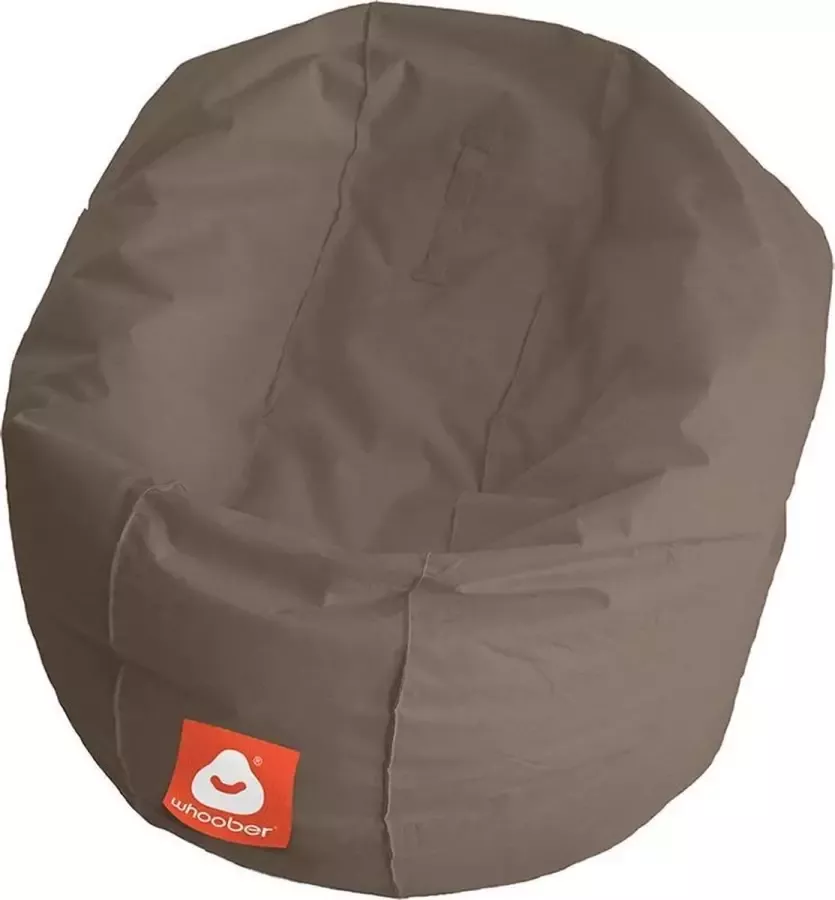 Whoober ronde zitzak Ibiza M outdoor taupe Wasbaar Voor binnen en buiten