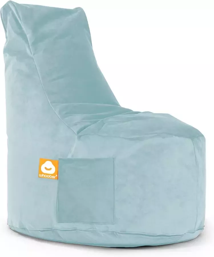 Whoober zitzak stoel Nice velvet aqua Wasbaar Zacht en comfortabel