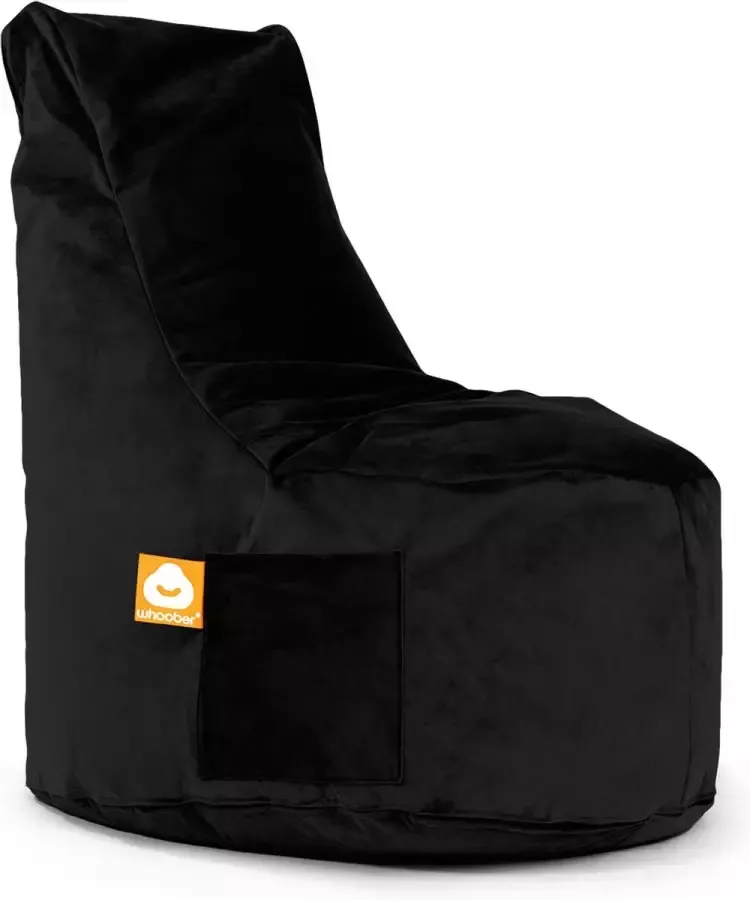 Whoober zitzak stoel Nice velvet zwart Wasbaar Zacht en comfortabel