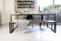 Oost & Dijk Interieur Industriële eettafel hout en staal Houston 200 x 80 x 75 cm Handgemaakt - Thumbnail 2