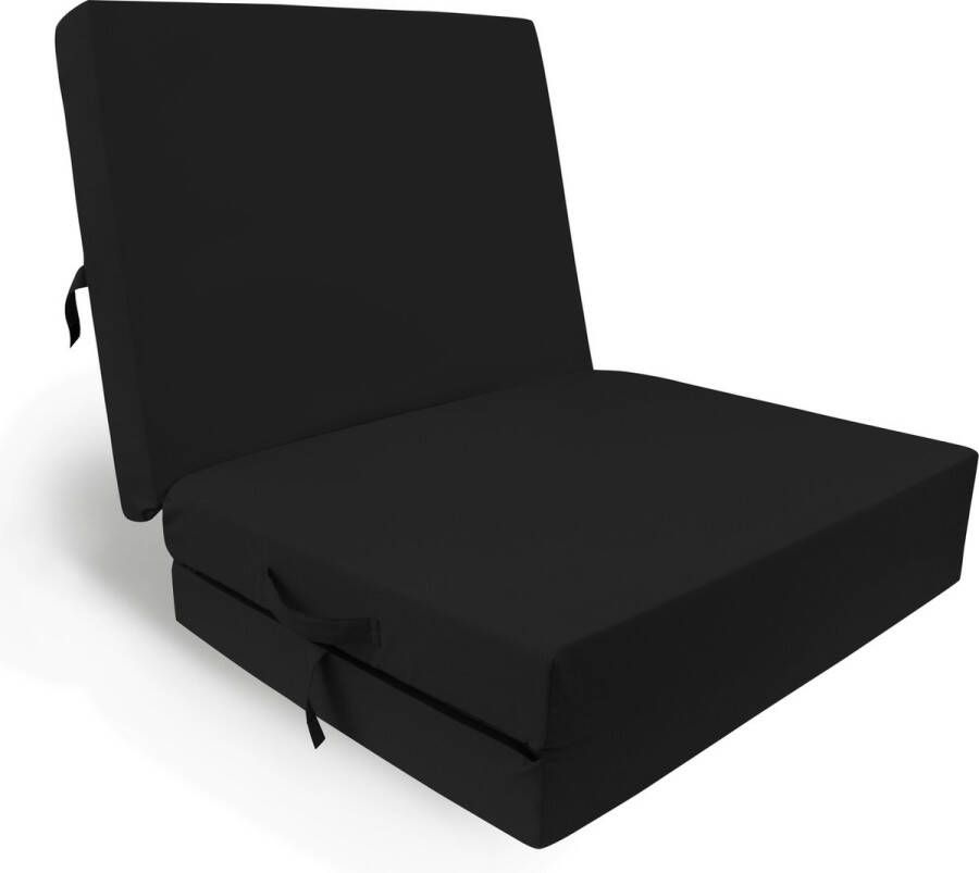 Wicotex Opvouwbare Matras Volwassen Reizend Vouwmatras Logeermatras Opvouwbaar – Afmeting 195x85x10cm Opvouwbaar Logeerbed 1 Persoons Logeerbed Kleur Zwart