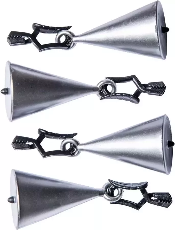 Wicotex Tafelkleed-hangers kegels zilver